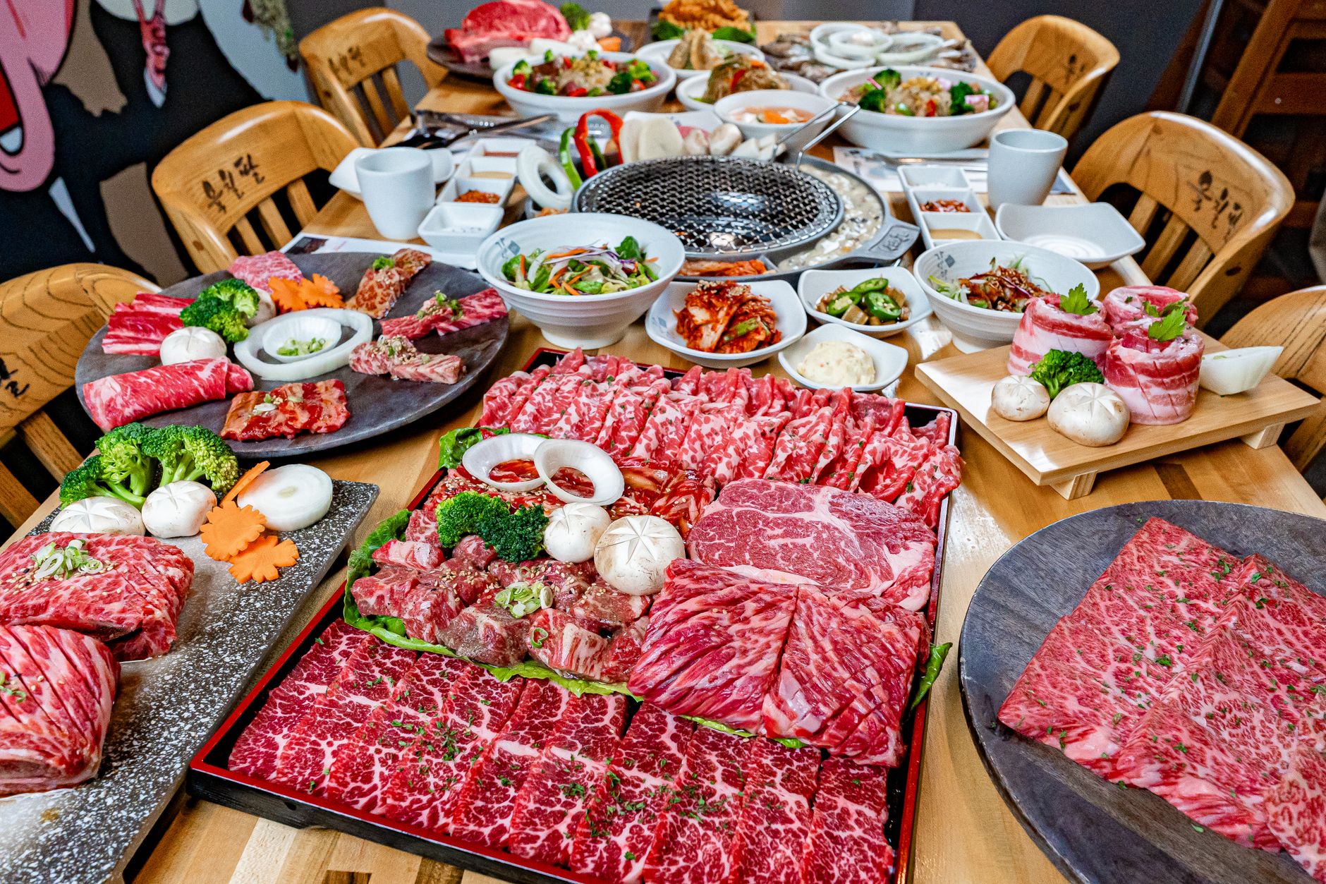 숯불구이 식당의 불판